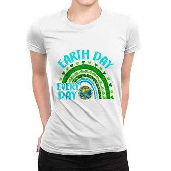 Earth Day Everyday Rainbow Love World Earth Day Anniversary Women T-shirt - Seseable