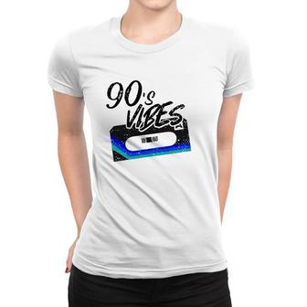 Funny Vintage 90S Vibe Party Compact Cassette Tape Stereo Women T-shirt | Mazezy