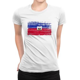 Haitian Flag Ancestry Gift Haiti Women T-shirt | Mazezy