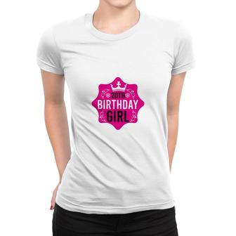 Happy Beautiful 20Th Birthday Girl With Many Good Wishes Since I Was Born In 2002 Women T-shirt - Seseable