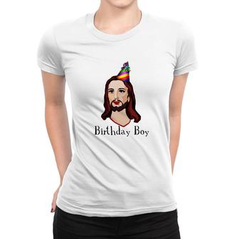 Jesus Birthday Boy Christmas Women T-shirt - Monsterry