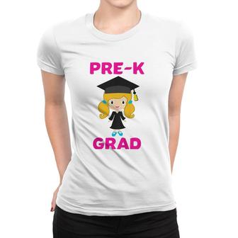 Kids Cute Preschool Pre-K Graduation Gift Girls Graduate Women T-shirt - Seseable
