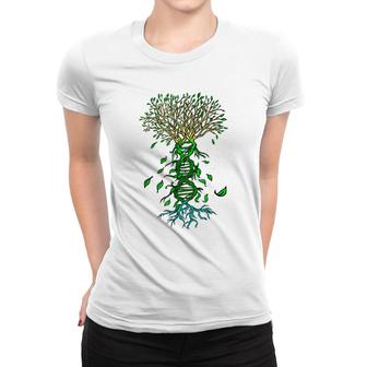 Life Tree Dna Earth Day Cool Nature Lover Environmentalist Women T-shirt - Seseable