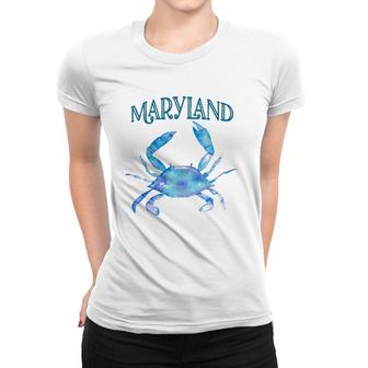 Maryland Beautiful Chesapeake Bay Blue Crab - Maryland Women T-shirt | Mazezy