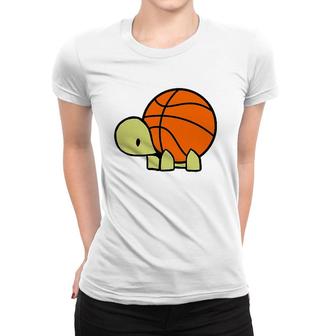 Max Turtle Loves Basketball I Baller Turtles Team Women T-shirt | Mazezy