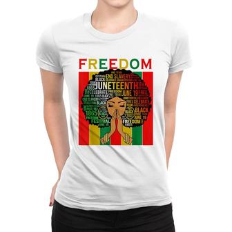 Melanin Black Girl Magic Juneteenth Freedom Women Girls Mom Women T-shirt - Thegiftio UK