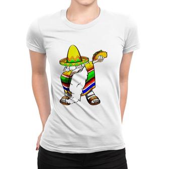 Mexican Dabbing Gnome Cinco De Mayo Poncho Sombrero Taco Women T-shirt - Seseable