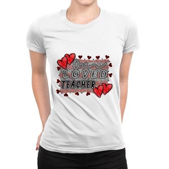 One Great Loved Teaher Is Teaching Hard Working Students Women T-shirt - Seseable