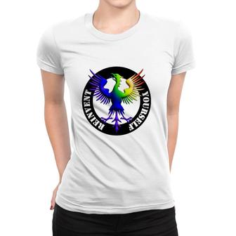 Reinvent Yourself Rainbow Phoenix Women T-shirt | Mazezy