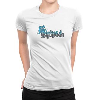 Rocky And Bullwinkle Rocket J Squirrel Premium Women T-shirt - Monsterry