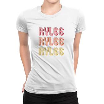 Rylee Gift Name Personalized Retro Vintage 80S 90S Birthday Women T-shirt - Seseable
