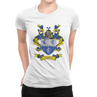 Scanlon Coat Of Arms | Scanlon Surname Family Crest Women T-shirt - Seseable