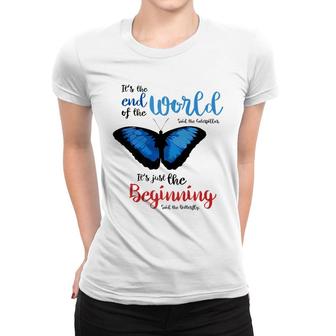 Spiritual End Of The World Butterfly Transformation Women T-shirt - Monsterry
