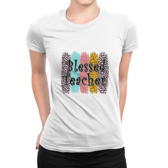 Students Are Happy If They Are Blessed By The Teacher In Each Exam Women T-shirt - Seseable