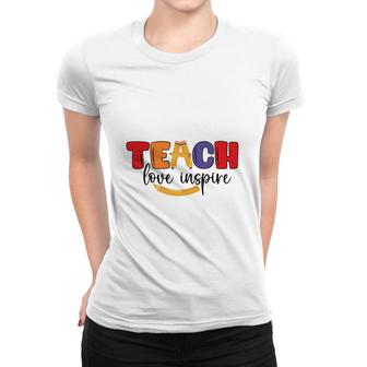 Teachers Are People Who Inspire Learning For Students With A Great Love Women T-shirt - Seseable