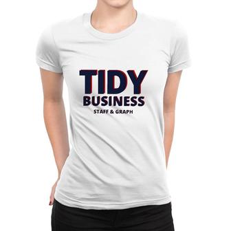 Tidy Business Staff And Graph Women T-shirt | Mazezy