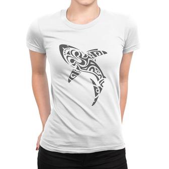 Tribal Shark Lover Ocean Life Women T-shirt | Mazezy