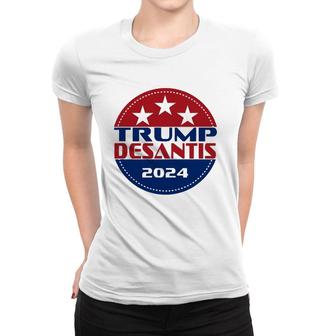 Trump Desantis 2024 Make America Florida Flamingo Seagull Women T-shirt - Seseable