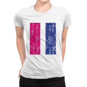Vintage Bisexual Pride Flag Bi Men Women Women T-shirt | Mazezy