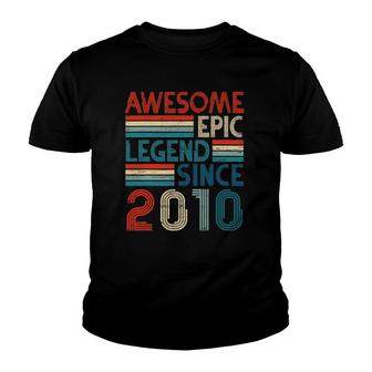 12Th Years Old Birthday Gifts Awesome Epic Legend Since 2010 Ver2 Youth T-shirt | Mazezy DE