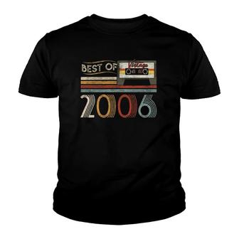 16Th Best Of 2006 Birthday Gifts Vintage 16 Years Old Youth T-shirt | Mazezy
