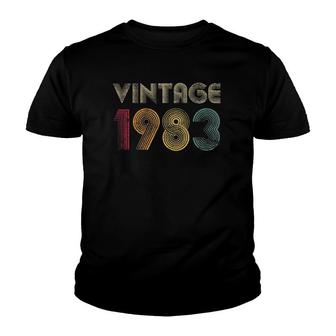 1983 38Th Birthday Gift Vintage Retro Men Women 38 Years Old Youth T-shirt - Seseable
