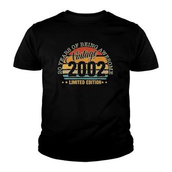 20 Years Old Gift Vintage 2002 Limited Edition 20Th Birthday Youth T-shirt | Mazezy CA