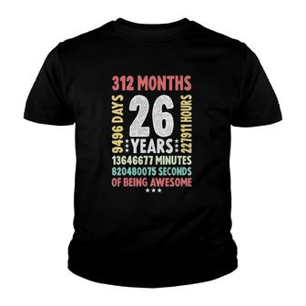 26Th Birthday 26 Years Old Vintage Retro - 26 Yr Old Youth T-shirt - Seseable