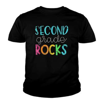2Nd Teacher Team - Second Grade Rocks Youth T-shirt - Thegiftio UK