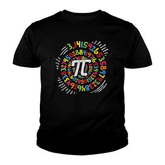 314 Pi Pop Art Spiral Math Science Geek Pi Day Stem Teacher Youth T-shirt - Thegiftio UK