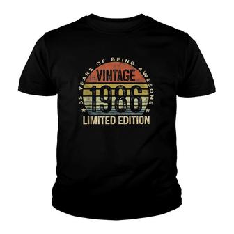35 Years Old Gifts Vintage 1986 Limited Edition 35Th Birthday Youth T-shirt - Seseable