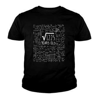 35Th Birthday Square Root Of 1225 35 Years Old Youth T-shirt - Seseable