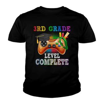 3Rd Grade Level Complete Last Day Of School Graduation Youth T-shirt - Thegiftio UK