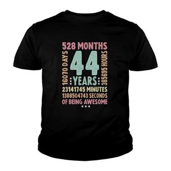 44Th Birthday 44 Years Old Vintage Retro - 44 Yr Old Youth T-shirt - Seseable
