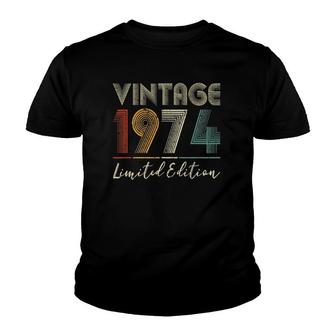 48 Years Old Gifts Vintage 1974 Limited Edition 48Th Birthday Youth T-shirt | Mazezy