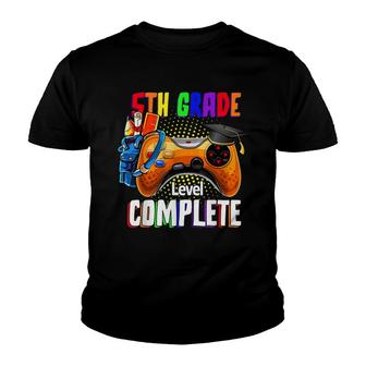 5Th Grade Level Complete Last Day Of School Graduation Boys Youth T-shirt - Thegiftio UK