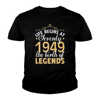 70Th Birthday Gift Vintage 1949 Classic Youth T-shirt - Monsterry