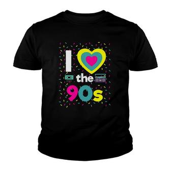 90S Outfit I Love The 90S Retro Party Dress Gift Youth T-shirt | Mazezy UK