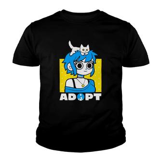 Adopt Cat Pet Lover Gift Pet Lover Youth T-shirt - Thegiftio UK