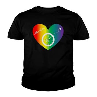Allies Wander Heart Pride Compass Youth T-shirt - Thegiftio UK