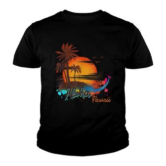 Aloha - Hawaii Beach Summer Palm Trees Sunset Youth T-shirt - Thegiftio UK