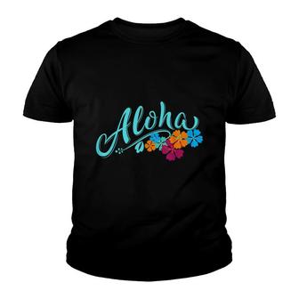 Aloha Hawaii Hawaiian Island Funny Beach Vacation Youth T-shirt - Thegiftio UK
