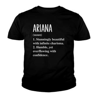 Ariana First Name Definition Personalized Gift Idea Youth T-shirt - Thegiftio UK