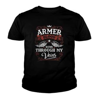 Armer Blood Runs Through My Veins Youth T-shirt - Thegiftio UK