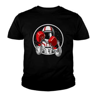 Astronaut Boxing Muay Thai Boxer Kickboxing Martial Arts Youth T-shirt - Thegiftio UK
