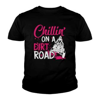 Atv Four Wheeler Chillin On A Dirt Road Youth T-shirt - Thegiftio UK