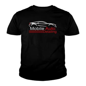 Auto Detailing Car Detailer Mobile Detailing Gift Youth T-shirt | Mazezy