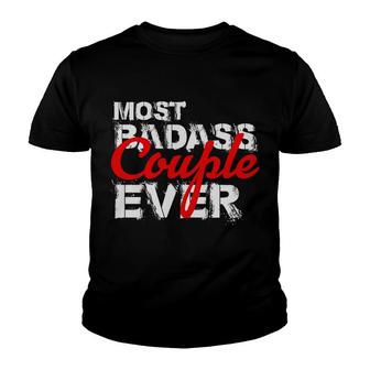 Badass Couple Valentines Day Gift For Love Youth T-shirt - Monsterry UK