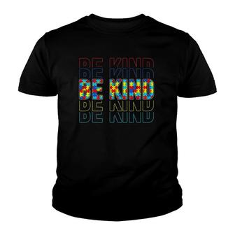 Be Kind Autism Awareness Special Education Autism Teacher Youth T-shirt - Thegiftio UK