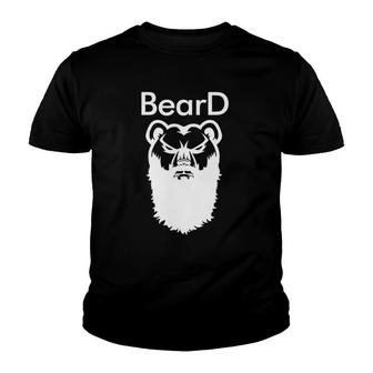 Beard Bear And Beard Funny V2 Youth T-shirt - Thegiftio UK